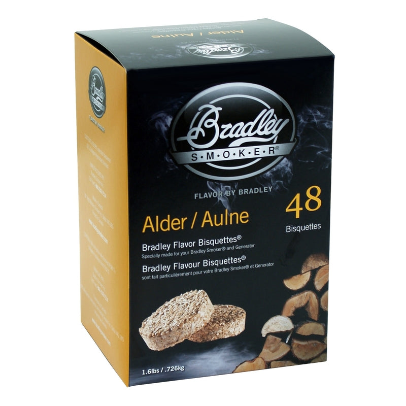 Boîte 48 Bisquettes Aulne - Bradley Smoker